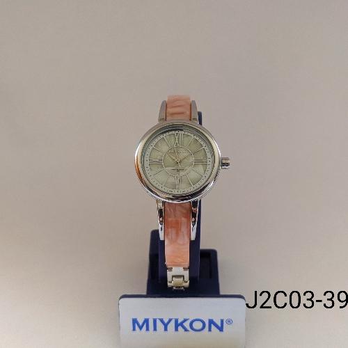 Miykon Dama Metal Correa Rosada Caja Plateada