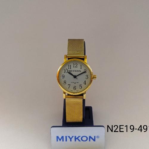 Miykon Dama Metal Dorado Fondo Blanco