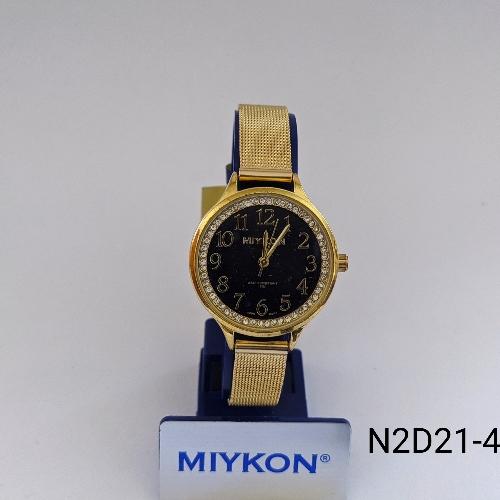 Miykon Dama Metal Dorado Fondo Negro Bisel Decorado