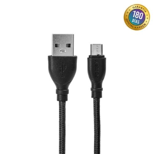 cable de datos karsen c-102 micro usb negro