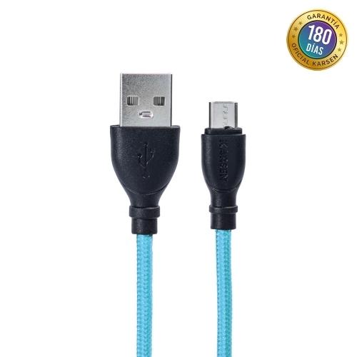 cable de datos karsen c-101 micro usb verdes