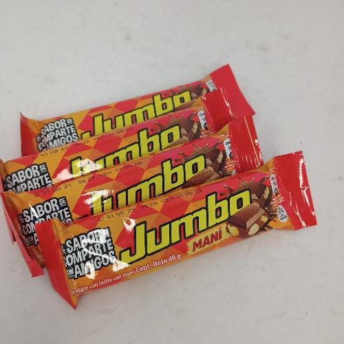Chocolatina Jumbo Maní Mediana 40gr x Und 