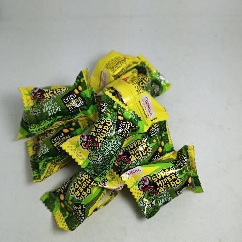 Chicle Super Hiper ácido moléculas