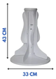 AGITADOR LAVADORA ACROS WHIRLPOOL TORNADO ORIGINAL BLANCO ALTO 42 CM BASE 33 CM #8567936, W11334523