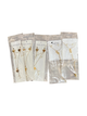  Collar, aretes y  dije colgante con perlas acero inoxidable Cod.030118