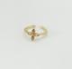 Anillo flor delgada