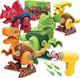 Dinosaurios ensambles. Cuatro unidades