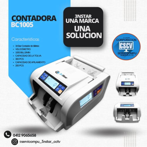 𝐂𝐨𝐧𝐭𝐚𝐝𝐨𝐫 𝐝𝐞 𝐛𝐢𝐥𝐥𝐞𝐭𝐞𝐬 𝐁𝐂𝟏𝟎𝟎𝟓