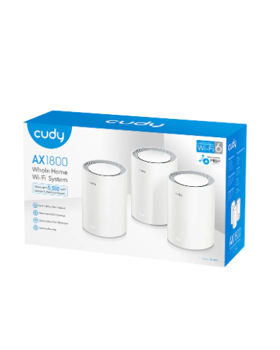 ROUTER CUDY MESH M1800 (AX1800) 2.4 GHz- 5GHz 3 PACK