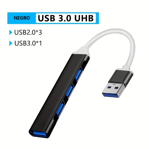 4 Puertos UHB USB 3.0