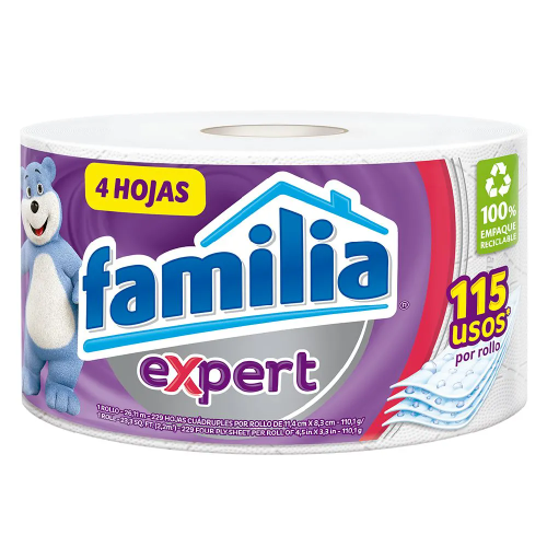 PAPEL HIGIENICO FAMILIA EXPERT 4 HOJAS