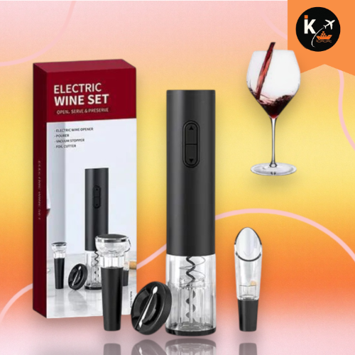 Abridor de vino a pilas