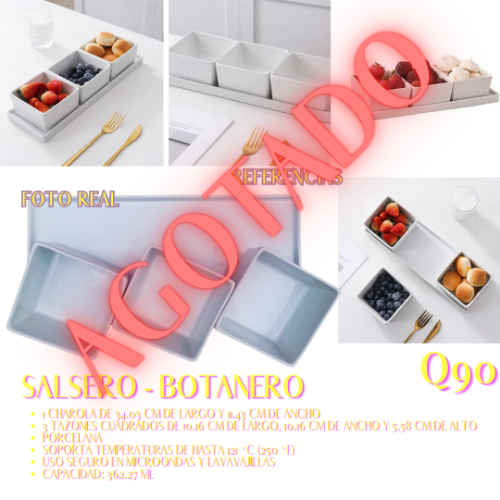 Botanero cuadrado