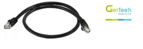 Patch cord cat 6 negro largo 3'