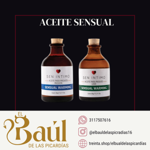 Aceite sensual warming love 60ml