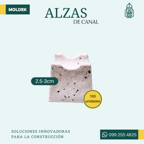 Alzas de hormigón de canal de 2.5-3cm