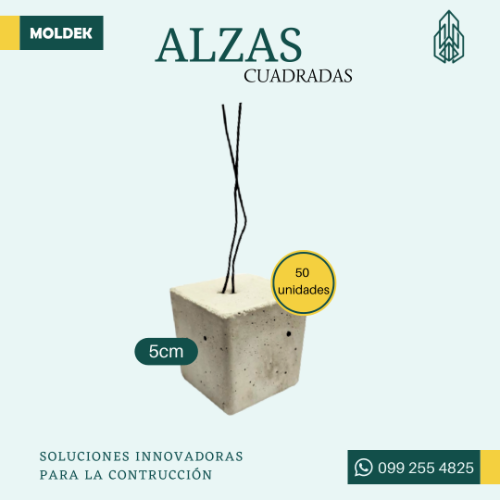Alzas de hormigón de alambre de 5cm