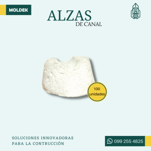 AT - Alzas de hormigón de canal de 2.5cm