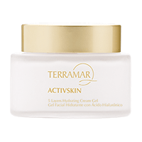Gel facial hidratante con ácido hialurónico