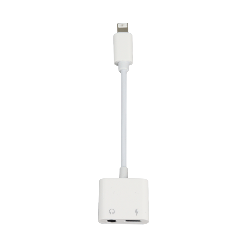 ADAPTADOR LIGHTNING A 3.5MM + CARGA