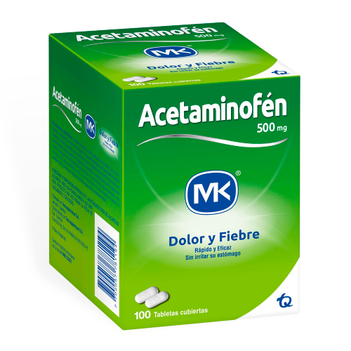 Acetaminofen 500 mg MK 