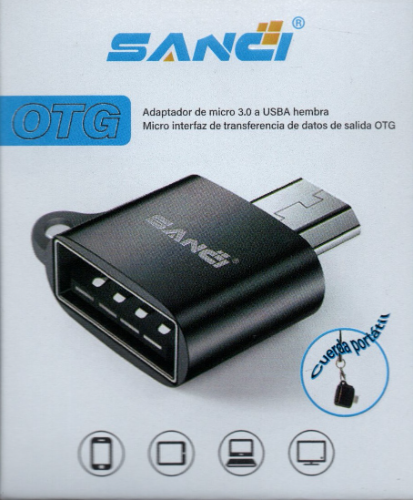ADAPTADOR OTG SANCI SC-2400Z USB TO C