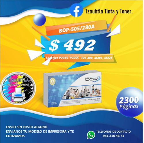 BOP-505A/280A TONER COMPATIBLE 2300 IMP