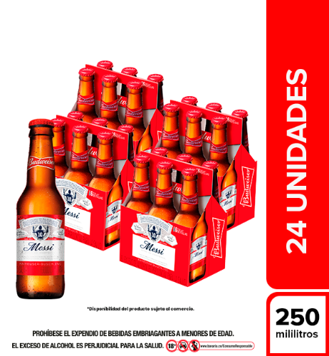 BUDWEISER BOT 250ML $2.500 UND