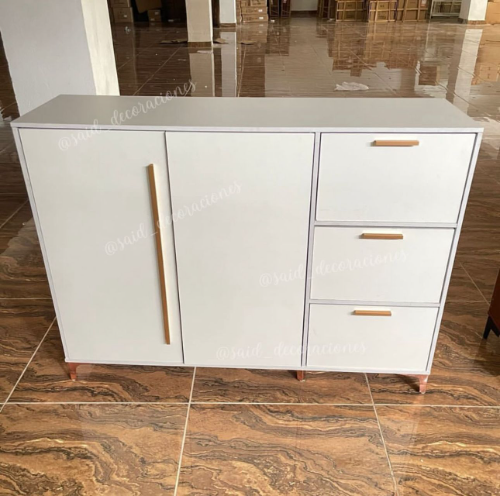 Credenza (Blanco/Dorado)