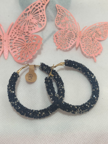 250315 Arracadas grandes negras