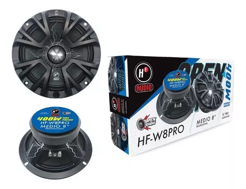 10SET DE MEDIOS OPEN SHOW HF AUDIO HF-W6PRO MEDIOS 6.5" 400W