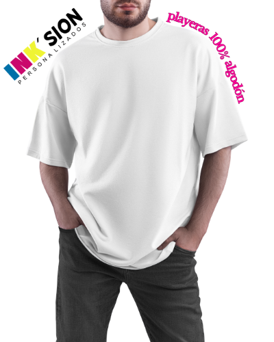 (G) Playera oversize Blanca