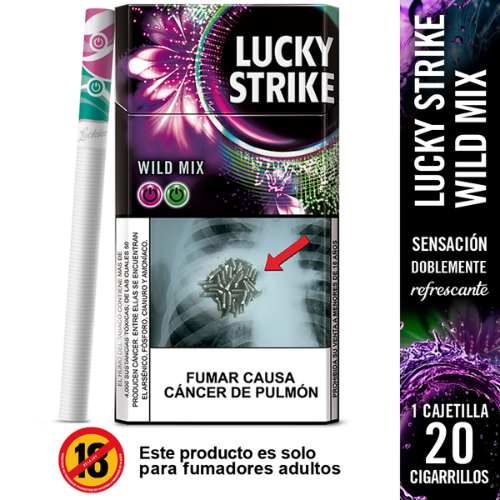 CIGARRO LUCKY STRIKE DOUBLE CLICK WILD 20UND