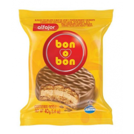 Alfajor Bon Bom simple chocolate