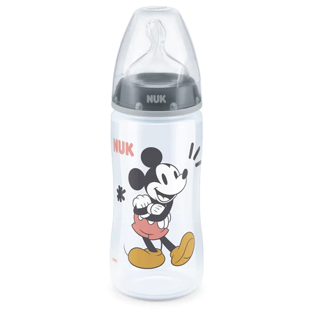 NUK Biberón First Choice+ Mickey Mouse Plomo PP 300 ml / 10 oz