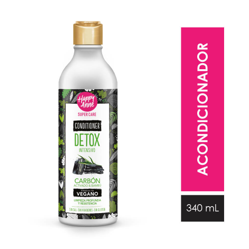 ACONDICIONADOR CARBÓN DETOX INTENSIVO POR 340ML / HAPPY ANNE