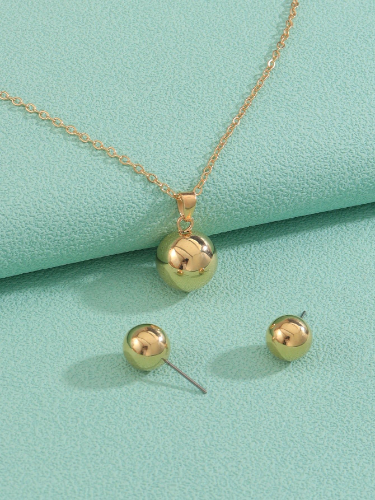 3 piezas collar con colgante cuenta con pendientes