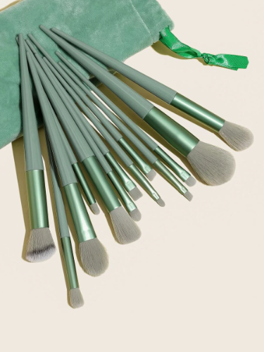 13 piezas Set de brochas de maquillaje & 1 pieza Bolsa de almacenaje