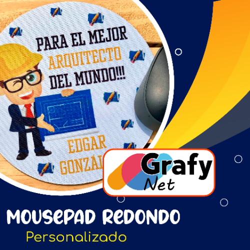 Mousepad redondo personalizado