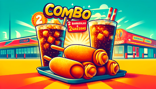 Combo Pareja (2 banderillas + 2 vasos gaseosa)
