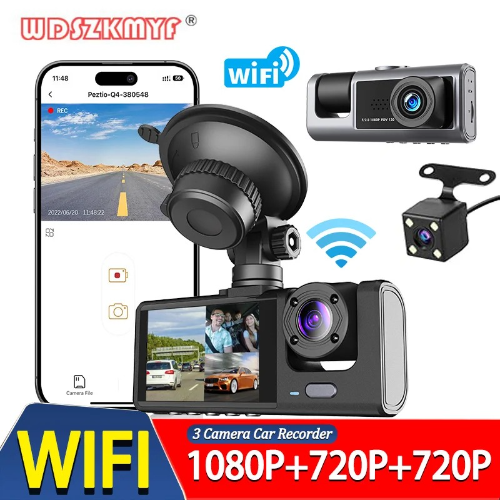 DASHCAM, WIFI, DOBLE LENTE   CAMARA TRASERA
