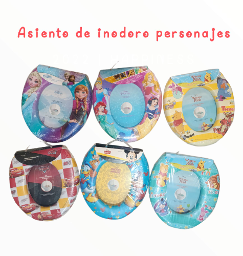 ASIENTO DE INODORO PERSONAJES