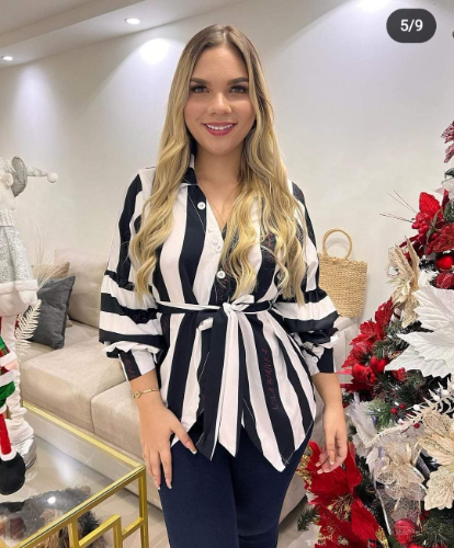 BLUSA RAYAS BLANCO-NEGRO