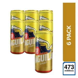 AGUILA LIGHT SIX PACK LATON (ES) X 473 ML