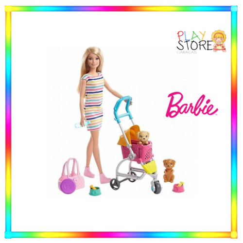 Barbie Stroll'n play pups