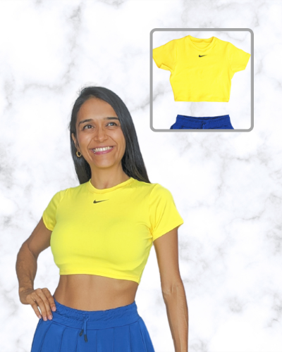 CROP TOP AMARILLO