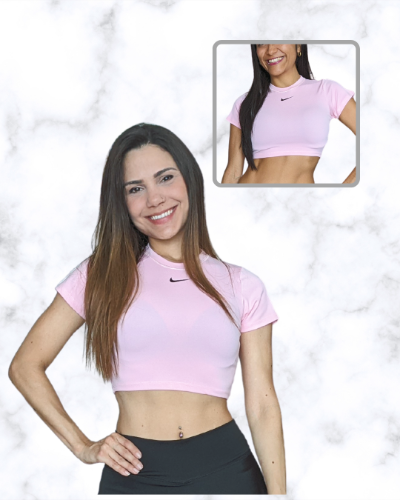 CROP TOP ROSADO
