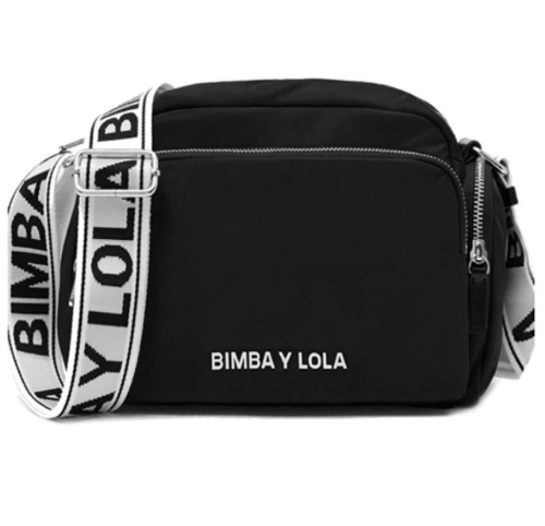 Bandolera Clásica c/ asa fija blanca,letras neras.