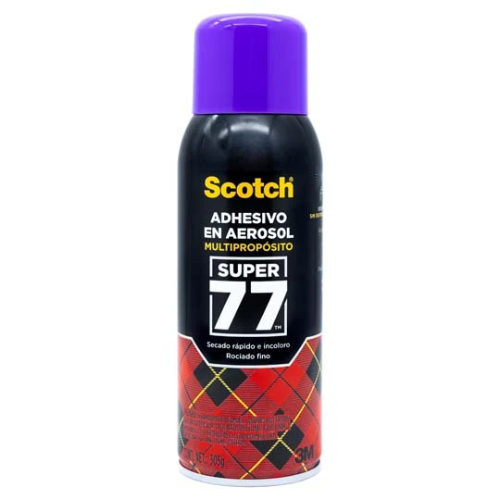 Adhesivo En Aerosol Scotch Super 77 Transparente De Alta Adhesion 305 Gr 1 Pieza