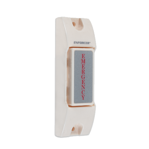 Boton de emergencia sobreponer blanco marca Enforcer